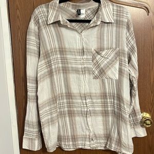 H & M oversized flannel
